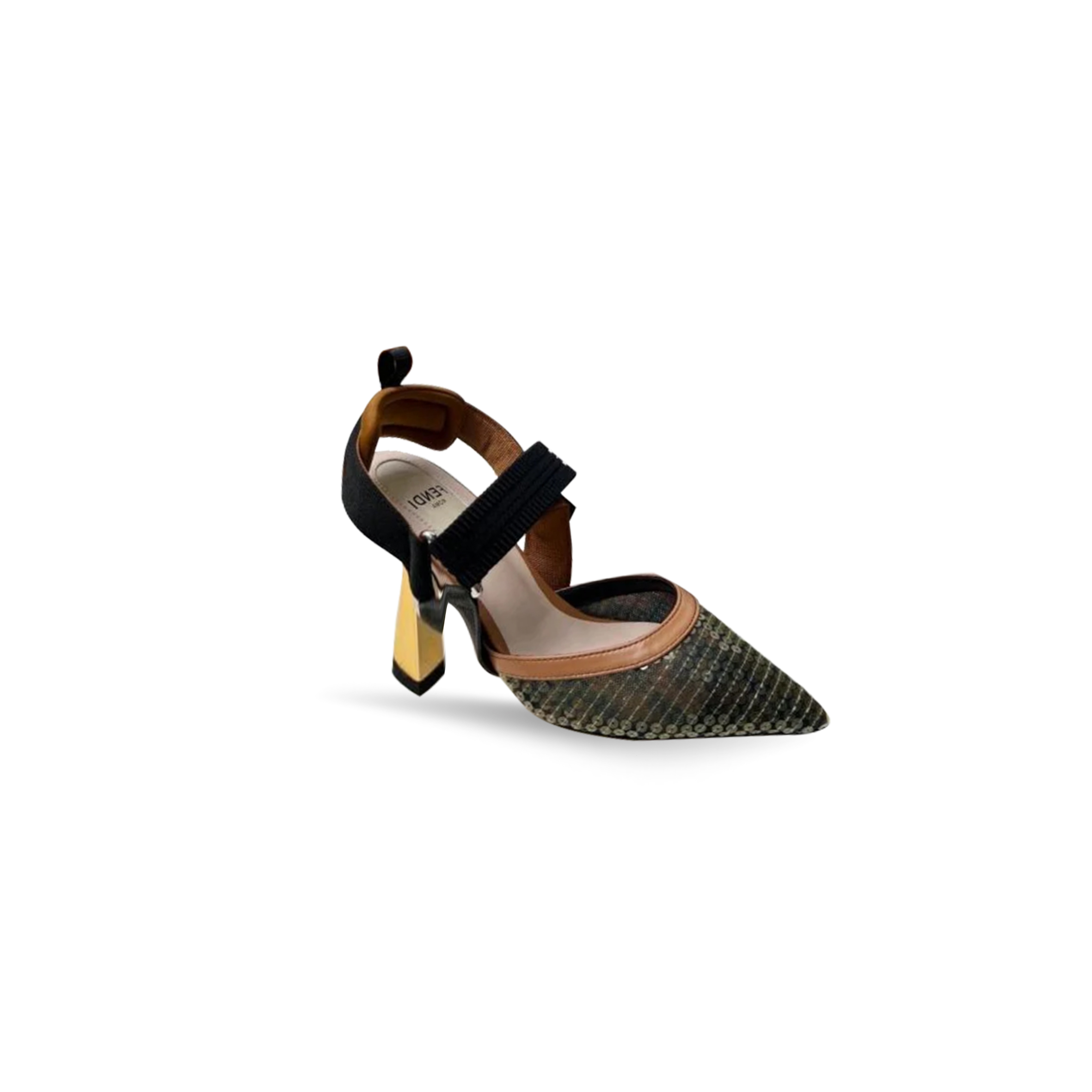 FENDI COLIBRI HIGH-HEELED SLINGBACKS 8J8411AN71F4KO2 FENDI COLIBRI HIGH-HEELED SLINGBACKS 8J8411AN71F4KO2